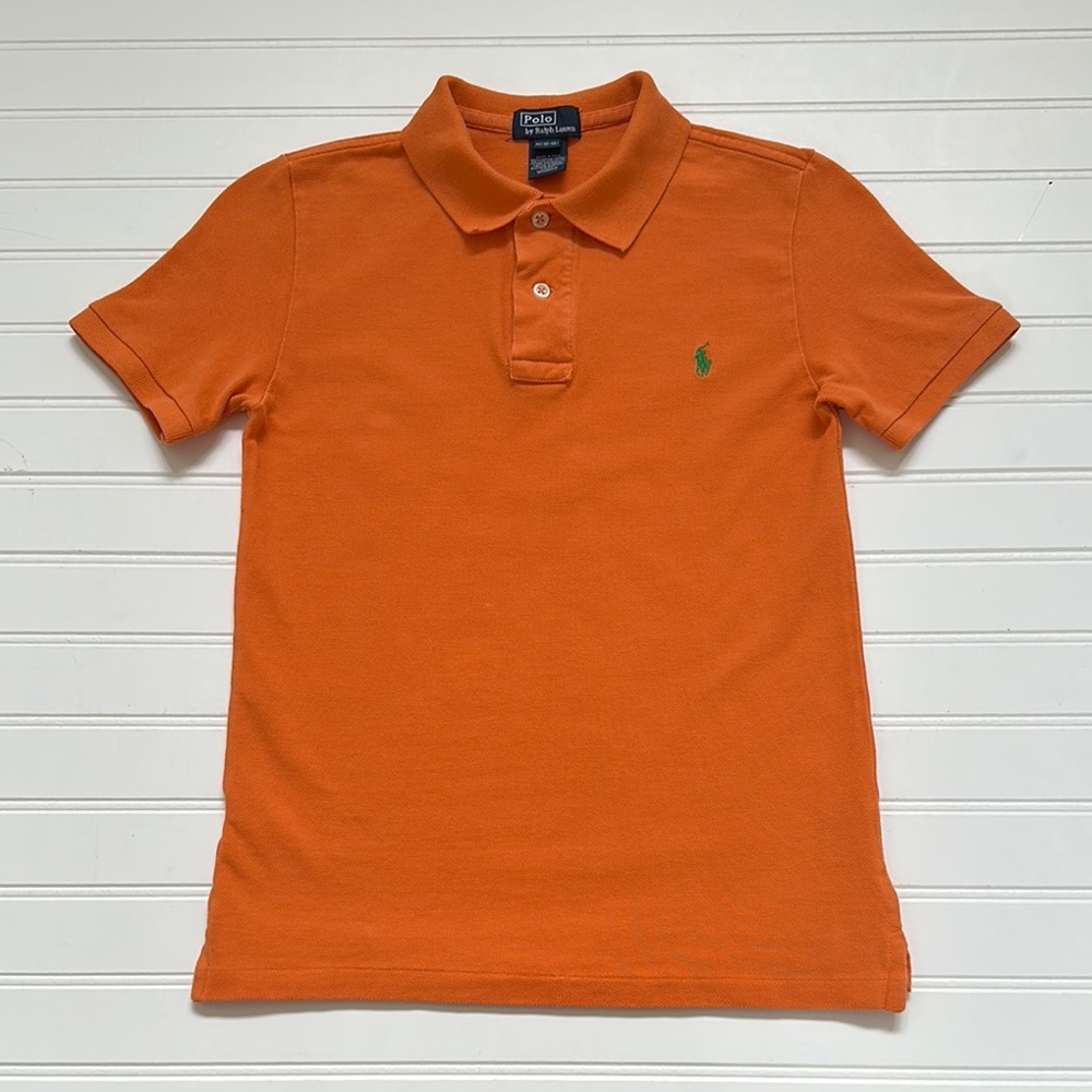 Ralph Lauren Orange Polo Shirt Boys 10/12